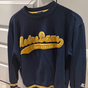 Notre Dame Navy and Gold Sweater